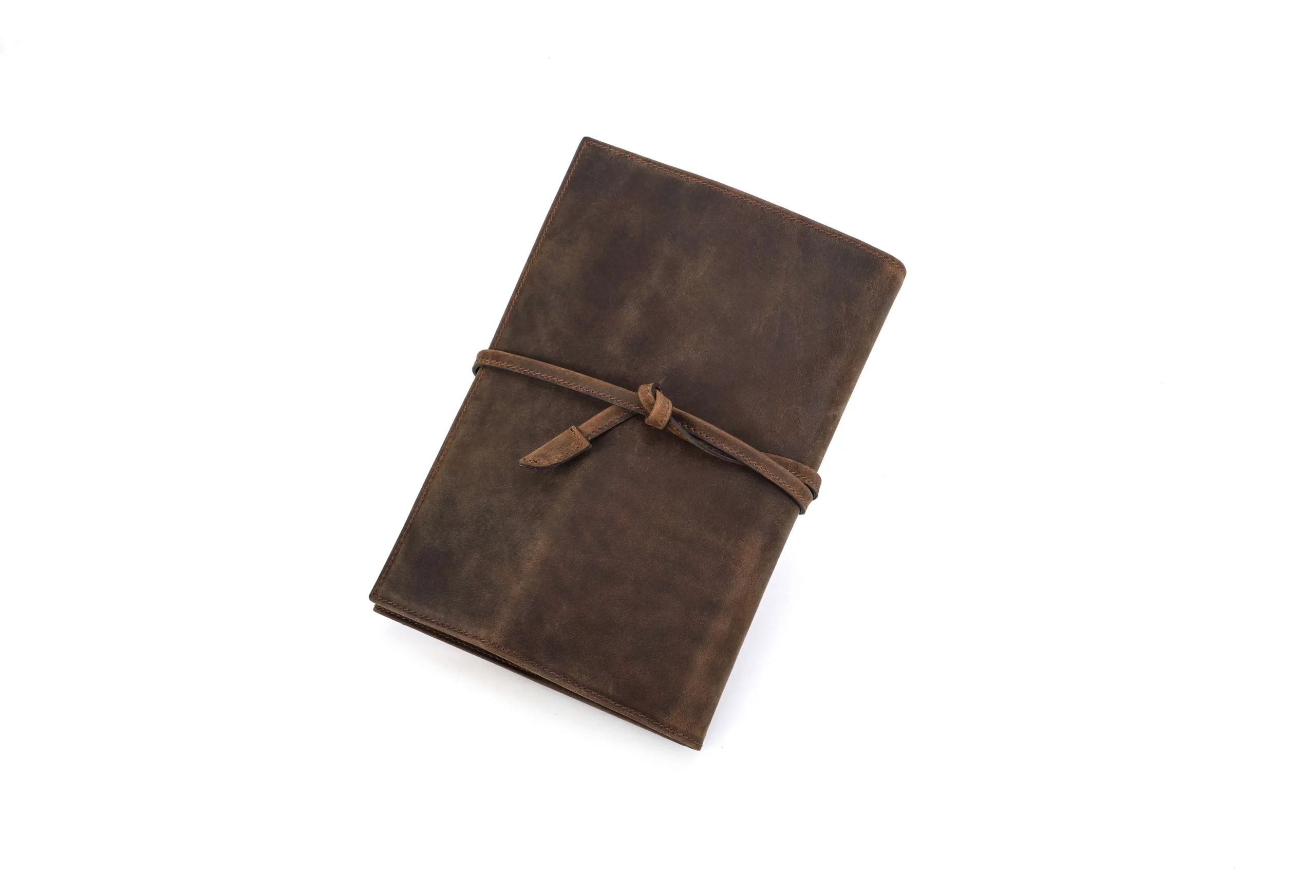 Leather Bound Journal — Vintage Crazy Horse A5 Wrap Notebook - Image 7